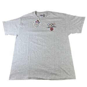 Hanes Coca Cola 1996 Olympic Games Made in USA T Shirt Adult L Single Stitch NWT